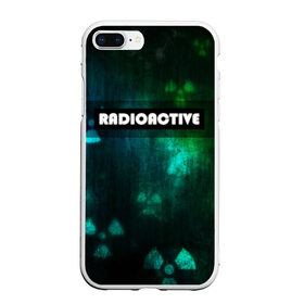 Чехол для iPhone 7Plus/8 Plus матовый с принтом RADIOACTIVE , Силикон | Область печати: задняя сторона чехла, без боковых панелей | Тематика изображения на принте: значок радиации | металл текстура | метро | радиация | сталкер