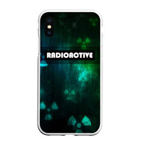 Чехол для iPhone XS Max матовый с принтом RADIOACTIVE , Силикон | Область печати: задняя сторона чехла, без боковых панелей | значок радиации | металл текстура | метро | радиация | сталкер