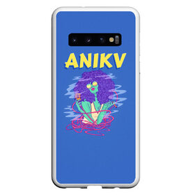 Чехол для Samsung Galaxy S10 с принтом ANIKV , Силикон | Область печати: задняя сторона чехла, без боковых панелей | anika | anikv | аника | анна пурцен | было или нет | песни