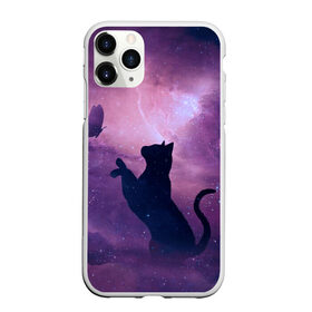 Чехол для iPhone 11 Pro Max матовый с принтом Star Cat , Силикон |  | cats | star cat | арт кошка | арт кошка в космосе | кошки | кошки в космосе