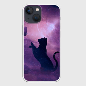 Чехол для iPhone 13 mini с принтом Star Cat ,  |  | cats | star cat | арт кошка | арт кошка в космосе | кошки | кошки в космосе