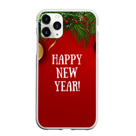 Чехол для iPhone 11 Pro Max матовый с принтом Happy New Year! , Силикон |  | 