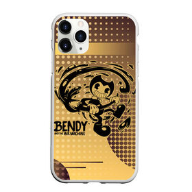 Чехол для iPhone 11 Pro матовый с принтом BENDY AND THE INK MACHINE. , Силикон |  | bendy | bendy and the ink machine | бенди | бенди и чернильная машина | большие чудеса | взлёты и падения | движущиеся картинки | последняя бобина | старая песня