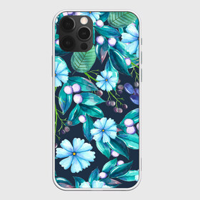 Чехол для iPhone 12 Pro Max с принтом Васильки , Силикон |  | art | beautiful | blue | floral | flower | flowers | nature | plant | retro | romantic | spring | vintage | watercolor | василек | весна | прекрасное | природа | растение | синий | цветок