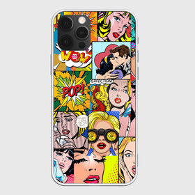 Чехол для iPhone 12 Pro Max с принтом Pop Art , Силикон |  | pop art | wow | девушки | искусство | поп арт | стиль
