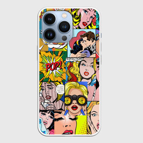 Чехол для iPhone 13 Pro с принтом Pop Art ,  |  | Тематика изображения на принте: pop art | wow | девушки | искусство | поп арт | стиль