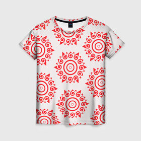 Женская футболка 3D с принтом Цишань Вэнь , 100% полиэфир ( синтетическое хлопкоподобное полотно) | прямой крой, круглый вырез горловины, длина до линии бедер | вэнь жохань | вэнь нин | магистр дьявольского культа | солнце | узор | цишань вэнь