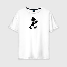 Женская футболка хлопок Oversize с принтом Pinocchio , 100% хлопок | свободный крой, круглый ворот, спущенный рукав, длина до линии бедер
 | disney | pinocchio | vdkimel | дисней | пиноккио