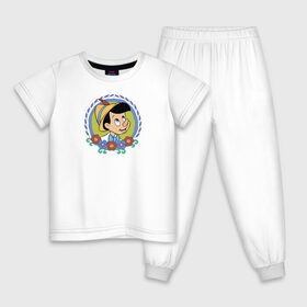Детская пижама хлопок с принтом Pinocchio , 100% хлопок |  брюки и футболка прямого кроя, без карманов, на брюках мягкая резинка на поясе и по низу штанин
 | disney | pinocchio | vdkimel | дисней | пиноккио