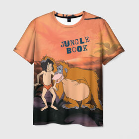 Мужская футболка 3D с принтом Mowgli , 100% полиэфир | прямой крой, круглый вырез горловины, длина до линии бедер | akela | bagheera | baloo | disney | jungle book | kaa | mowgli | raksha | shere khan | vdgerir | акела | багира | балу | дисней | каа | маугли | шерхан