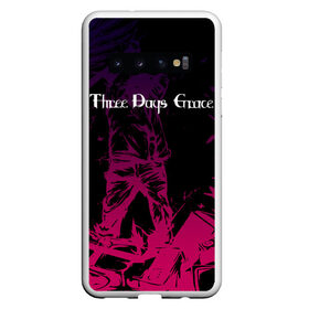 Чехол для Samsung Galaxy S10 с принтом THREE DAYS GRACE. , Силикон | Область печати: задняя сторона чехла, без боковых панелей | tdg | three days grace | группа | музыка | рок | три дейс грейс