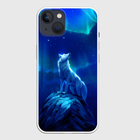 Чехол для iPhone 13 с принтом Одинокий Волк ,  |  | animals | moon | wolf | волк | животные | луна | одиночка | пес | собака