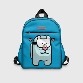 Детский рюкзак 3D с принтом Nyan Cat (Among Us) , 100% полиэстер | лямки с регулируемой длиной, сверху петелька, чтобы рюкзак можно было повесить на вешалку. Основное отделение закрывается на молнию, как и внешний карман. Внутри дополнительный карман. По бокам два дополнительных кармашка | among | among us | cat | cats | crewmate | game | impistor | nyan | space | us | vote | выживший | игра | космос | кот | котейка | котэ | кошка | кэт | невиновный | нян | предатель | самозванец | сердечки | сердечко | сердца | сердце