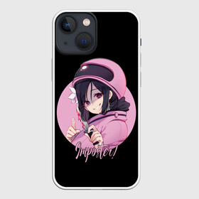 Чехол для iPhone 13 mini с принтом Among Us ,  |  | among | among us | anime | crewmate | game | girl | girls | impistor | space | us | vote | аниме | выживший | девушка | игра | космос | невиновный | предатель | самозванец