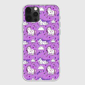 Чехол для iPhone 12 Pro с принтом Unicorn pattern , силикон | область печати: задняя сторона чехла, без боковых панелей | cloud | heart | hoofs | horn | mane | pattern | star | tail | unicorn | грива | единорог | звезда | копыта | облако | рог | сердце | узор | хвост