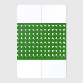 Магнитный плакат 2Х3 с принтом Клевер , Полимерный материал с магнитным слоем | 6 деталей размером 9*9 см | клевер | куст клевера | лист клевера | паттерн | цветок | цветочек