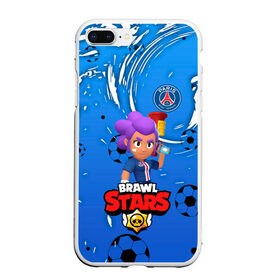 Чехол для iPhone 7Plus/8 Plus матовый с принтом BRAWL STARS SHELLY \ PSG. , Силикон | Область печати: задняя сторона чехла, без боковых панелей | Тематика изображения на принте: 8 bit | amber | brawl stars | crow | gale | leon | max | mecha | mecha crow | mr.p | psg | sally leon | shark | shelly | tara | virus 8 bit | werewolf leon | акула | амбер | берли | бравл старс | ворон | макс | оборотень | псж | шелли