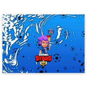 Поздравительная открытка с принтом BRAWL STARS SHELLY \ PSG. , 100% бумага | плотность бумаги 280 г/м2, матовая, на обратной стороне линовка и место для марки
 | 8 bit | amber | brawl stars | crow | gale | leon | max | mecha | mecha crow | mr.p | psg | sally leon | shark | shelly | tara | virus 8 bit | werewolf leon | акула | амбер | берли | бравл старс | ворон | макс | оборотень | псж | шелли