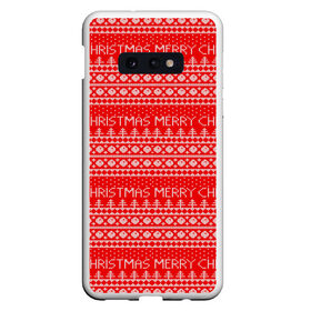 Чехол для Samsung S10E с принтом MERRY SHRISTMAS \ С РОЖДЕСВТОМ , Силикон | Область печати: задняя сторона чехла, без боковых панелей | Тематика изображения на принте: 