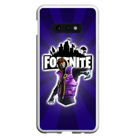 Чехол для Samsung S10E с принтом FORTNITE , Силикон | Область печати: задняя сторона чехла, без боковых панелей | компьютерная игра | логотип игры | логотип фортнайт | персонаж из фортнайт | подарок ребёнку | фортнайт