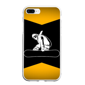 Чехол для iPhone 7Plus/8 Plus матовый с принтом Сноубордист , Силикон | Область печати: задняя сторона чехла, без боковых панелей | snowboard | snowboarding | горные лыжи | прыжок | сноуборд | сноубординг | сноубордист | экстрим