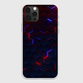 Чехол для iPhone 12 Pro Max с принтом Light Background , Силикон |  | Тематика изображения на принте: art | background | geometry | hexagons | neon | texture | арт | геометрия | неон | текстура | фон | шестигранники