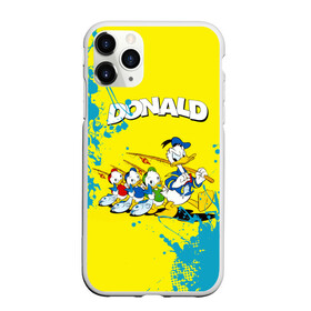 Чехол для iPhone 11 Pro матовый с принтом Donald duck (Рыбалка) , Силикон |  | donald duck | walt disney | герой | мультфильмов | селезень | студии