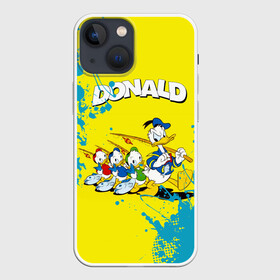 Чехол для iPhone 13 mini с принтом Donald duck (Рыбалка) ,  |  | donald duck | walt disney | герой | мультфильмов | селезень | студии