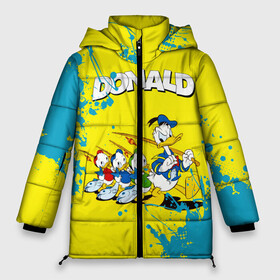 Женская зимняя куртка Oversize с принтом Donald duck(Рыбалка) , верх — 100% полиэстер; подкладка — 100% полиэстер; утеплитель — 100% полиэстер | длина ниже бедра, силуэт Оверсайз. Есть воротник-стойка, отстегивающийся капюшон и ветрозащитная планка. 

Боковые карманы с листочкой на кнопках и внутренний карман на молнии | donald duck | walt disney | герой | мультфильмов | рыбалка | селезень | студии