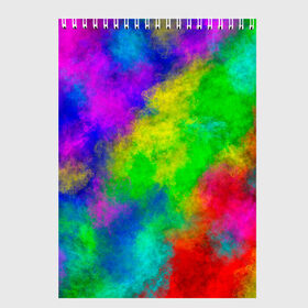 Скетчбук с принтом Multicolored , 100% бумага
 | 48 листов, плотность листов — 100 г/м2, плотность картонной обложки — 250 г/м2. Листы скреплены сверху удобной пружинной спиралью | Тематика изображения на принте: abstract | colorful | holi | neon | pattern | rainbow | texture | абстракция | граффити | дым | искусство | кислота | кислотный | краска | красочный | микс | неоновый | облака | радуга | радужный | текстура | туман | узор | холи