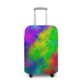 Чехол для чемодана 3D с принтом Multicolored , 86% полиэфир, 14% спандекс | двустороннее нанесение принта, прорези для ручек и колес | abstract | colorful | holi | neon | pattern | rainbow | texture | абстракция | граффити | дым | искусство | кислота | кислотный | краска | красочный | микс | неоновый | облака | радуга | радужный | текстура | туман | узор | холи