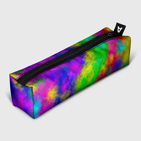 Пенал 3D с принтом Multicolored , 100% полиэстер | плотная ткань, застежка на молнии | abstract | colorful | holi | neon | pattern | rainbow | texture | абстракция | граффити | дым | искусство | кислота | кислотный | краска | красочный | микс | неоновый | облака | радуга | радужный | текстура | туман | узор | холи