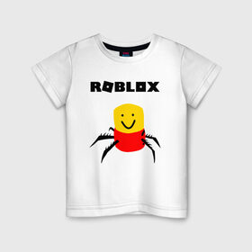 Детская футболка хлопок с принтом ROBLOX , 100% хлопок | круглый вырез горловины, полуприлегающий силуэт, длина до линии бедер | piggy | roblox | roblox games | roblox piggy | игра роблокс | пигги. | роблокс | роблокс пигги | робукс