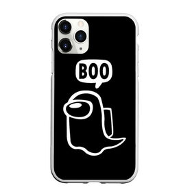 Чехол для iPhone 11 Pro Max матовый с принтом BOO (Among Us) , Силикон |  | among | among us | boo | crewmate | game | ghost | impistor | space | us | vote | бу | буу | выживший | игра | космос | невиновный | предатель | приведение | призрак | самозванец