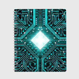 Тетрадь с принтом Схема , 100% бумага | 48 листов, плотность листов — 60 г/м2, плотность картонной обложки — 250 г/м2. Листы скреплены сбоку удобной пружинной спиралью. Уголки страниц и обложки скругленные. Цвет линий — светло-серый
 | background | board | chip | circuit | processor | texture | плата | процессор | схема | текстура | фон | чип