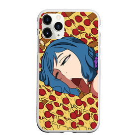 Чехол для iPhone 11 Pro матовый с принтом АХЕГАО ПИЦЦА , Силикон |  | ahegao | anime | pizza | аниме | ахегао | пицца