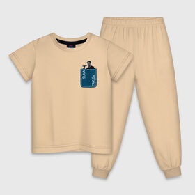 Детская пижама хлопок с принтом SLAVA MARLOW , 100% хлопок |  брюки и футболка прямого кроя, без карманов, на брюках мягкая резинка на поясе и по низу штанин
 | slava marlow | артемготлиб | моргенштерн | рэп