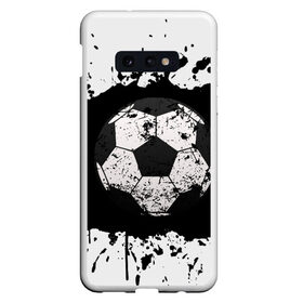 Чехол для Samsung S10E с принтом Soccer Ball , Силикон | Область печати: задняя сторона чехла, без боковых панелей | ball | football | soccer | брызги | мяч | футбол | футбольный мяч
