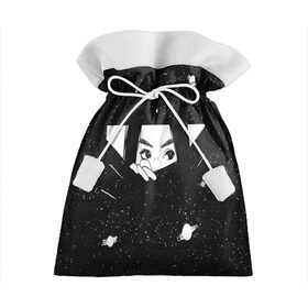 Подарочный 3D мешок с принтом Девушка и космос , 100% полиэстер | Размер: 29*39 см | 