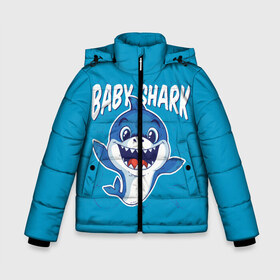 Зимняя куртка для мальчиков 3D с принтом Baby Shark , ткань верха — 100% полиэстер; подклад — 100% полиэстер, утеплитель — 100% полиэстер | длина ниже бедра, удлиненная спинка, воротник стойка и отстегивающийся капюшон. Есть боковые карманы с листочкой на кнопках, утяжки по низу изделия и внутренний карман на молнии. 

Предусмотрены светоотражающий принт на спинке, радужный светоотражающий элемент на пуллере молнии и на резинке для утяжки | baby | brother | dady | mummy | ocean | sea | shark | sister | youtube | акула | акуленок | анимация | бабушка | брат | дедушка | клип | мама | море | мульт | мультфильм | океан | папа | сестра | ютуб
