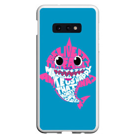 Чехол для Samsung S10E с принтом Mummy Shark , Силикон | Область печати: задняя сторона чехла, без боковых панелей | Тематика изображения на принте: baby | brother | dady | mummy | ocean | sea | shark | sister | youtube | акула | акуленок | анимация | бабушка | брат | дедушка | клип | мама | море | мульт | мультфильм | океан | папа | сестра | ютуб