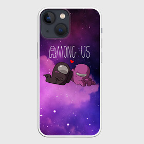 Чехол для iPhone 13 mini с принтом Among Us Love (Z) ,  |  | among us | among us 2 | amongus | fortegreen | impostor | innersloth | medbay | амонгус | джейсон вурхиз | клан шляпок | предатель | самозванец | среди нас | стэн пайнс | чумной доктор