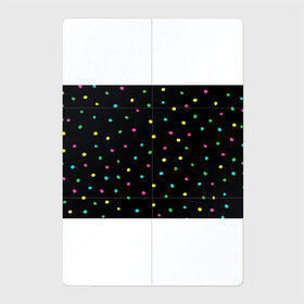 Магнитный плакат 2Х3 с принтом Конфетти , Полимерный материал с магнитным слоем | 6 деталей размером 9*9 см | Тематика изображения на принте: веселье | конфетти | паттерн | праздник | радость | радужный | разноцветный | черный
