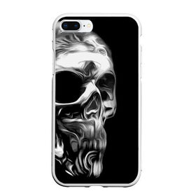 Чехол для iPhone 7Plus/8 Plus матовый с принтом Skull , Силикон | Область печати: задняя сторона чехла, без боковых панелей | bones | fashion | orbits | skull | vanguard | авангард | глазницы | кости | мода | череп