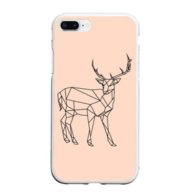 Чехол для iPhone 7Plus/8 Plus матовый с принтом олень deer , Силикон | Область печати: задняя сторона чехла, без боковых панелей | deer | doe | fawn | олененок | олениха | олень