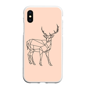 Чехол для iPhone XS Max матовый с принтом олень deer , Силикон | Область печати: задняя сторона чехла, без боковых панелей | deer | doe | fawn | олененок | олениха | олень