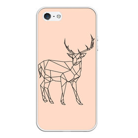 Чехол для iPhone 5/5S матовый с принтом олень deer , Силикон | Область печати: задняя сторона чехла, без боковых панелей | deer | doe | fawn | олененок | олениха | олень