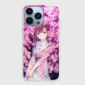 Чехол для iPhone 13 Pro с принтом SAKURA ,  |  | anime | girl | love | весна | девочка | девушка | дерево | любовь | милашка | милая | сакура | цветы