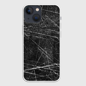 Чехол для iPhone 13 mini с принтом Царапины ,  |  | Тематика изображения на принте: background | scratches | scuff | stripes | texture | полоски | потертость | текстура | фон | царапины