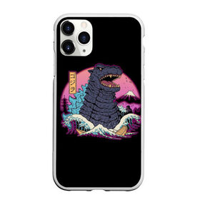 Чехол для iPhone 11 Pro Max матовый с принтом Godzilla , Силикон |  | аниме. арт | годзилла | монстр | япония
